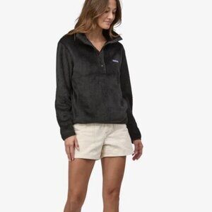 Patagonia Women's Re-Tool Half-Snap Pullover Black Size Medium